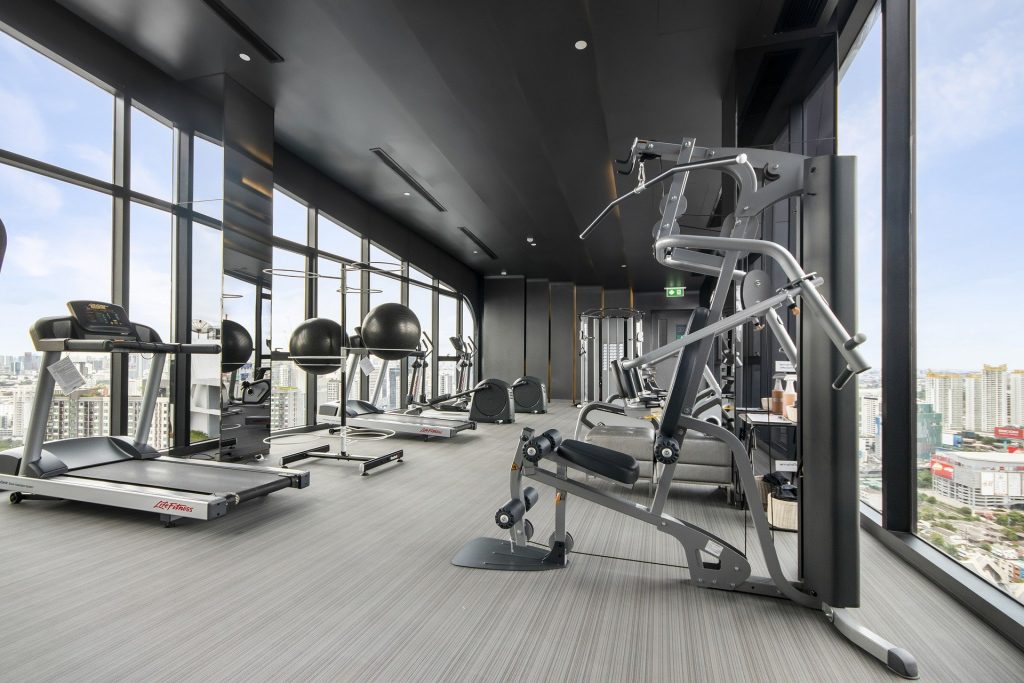 Photo of a gym filled with exercise equipment. 